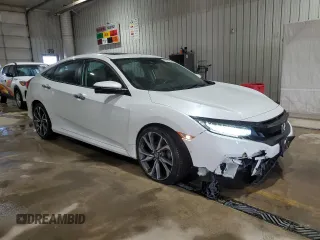 2020 Honda Civic Sedan Touring with VIN 19XFC1F96LE203872, listed as a Copart auction lot 46944375 with 72,000 mi miles and Salvage Title. Bid and sale history available at carsss.com. Image 4.