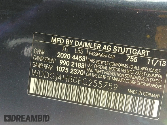 2014 Mercedes-Benz C 250 с VIN WDDGJ4HB0EG255759, выставлен на аукционе IAAI как лот 41967935 с пробегом 146 275 миль миль и . История ставок и продаж доступна на DreamBid. Изображение 9.