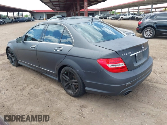 2014 Mercedes-Benz C 250 Sport with VIN WDDGF4HB8EG238824, listed as a IAAI auction lot 42001403 with 163,458 mi miles and . Bid and sale history available at carsss.com. Image 3.