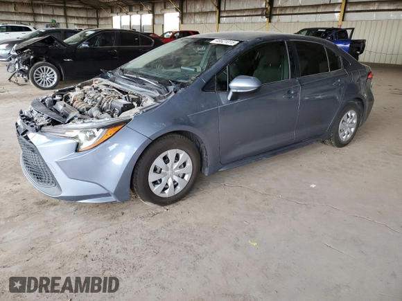 2020 Toyota Corolla L with VIN JTDDPRAE2LJ079455, listed as a Copart auction lot 48621015 with 90,646 mi miles and Salvage Title. Bid and sale history available at carsss.com. Image 1.