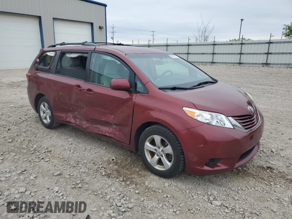 2016 Toyota Sienna LE AAS with VIN 5TDKK3DCXGS757469, listed as a Copart auction lot 60511615 with 130,387 mi miles and Non repairable. Bid and sale history available at DreamBid. Image 4.