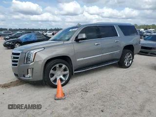 2018 Cadillac Escalade ESV Luxury z VIN 1GYS3HKJ5JR281370, wystawiony jako Copart lot #79857454 z przebiegiem 14 886 mil mil oraz Szkoda całkowita • Salvage title. Historia ofert i sprzedaży dostępna na DreamBid. Obrazek 1.
