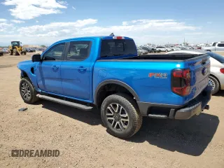 2025 Ford Ranger Lariat with VIN 1FTER4KH9SLE17446, listed as a Copart auction lot 61853775 with 1,810 mi miles and Salvage title. Bid and sale history available at DreamBid. Image 2.