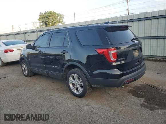 2017 Ford Police Interceptor Utility with VIN 1FM5K8AR3HGD93373, listed as a Copart auction lot 64998215 with 57,314 mi miles and Salvage title. Bid and sale history available at DreamBid. Image 2.