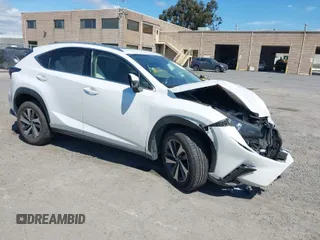 2021 Lexus NX with VIN JTJGARDZ8M5024318, listed as a IAAI auction lot 41859088 with 39,580 mi miles. Bid and sale history available at carsss.com. Image 1.