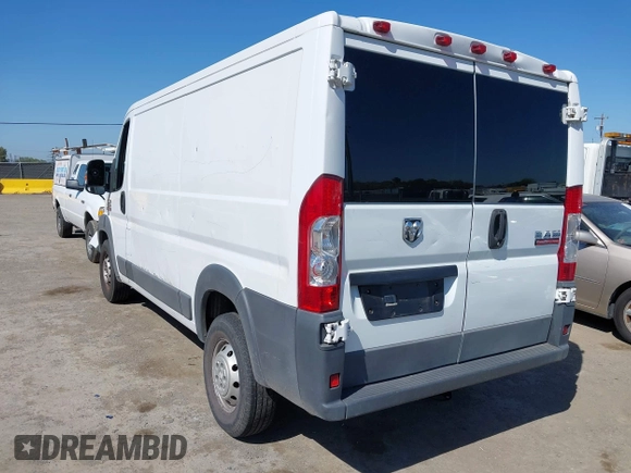 2017 Ram ProMaster Cargo with VIN 3C6TRVAG8HE521666, listed as a IAAI auction lot 42073723 with 127,619 mi miles and . Bid and sale history available at DreamBid. Image 3.