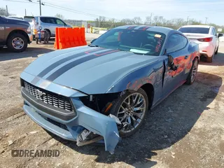 2024 Ford Mustang EcoBoost with VIN 1FA6P8TH1R5135645, listed as a IAAI auction lot 41936457 with 10,871 mi miles. Bid and sale history available at carsss.com. Image 6.