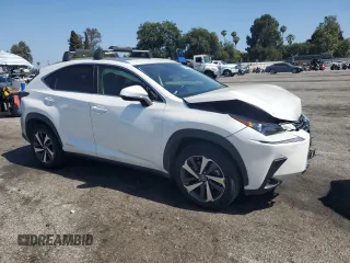 2020 Lexus NX 300h with VIN JTJGJRDZ8L5008635, listed as a Copart auction lot 61478925 with 57,773 mi miles and Salvage title. Bid and sale history available at DreamBid. Image 4.