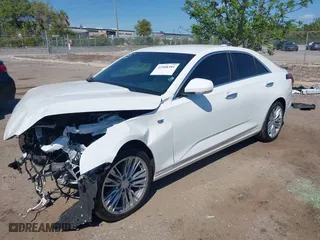 2025 Cadillac CT4 Premium Luxury with VIN 1G6DB5RK4S0116692, listed as a IAAI auction lot 41908381 with 79 mi miles. Bid and sale history available at carsss.com. Image 2.