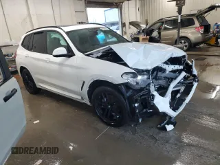 2020 BMW X3 xDrive30i with VIN 5UXTY5C03L9B46098, listed as a Copart auction lot 50985655 with 44,268 mi miles and Salvage Title. Bid and sale history available at DreamBid. Image 4.