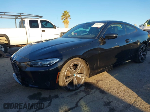 2022 BMW 4 Series 430i with VIN WBA53AP03NCK93131, listed as a IAAI auction lot 41349992 with 15,346 mi miles and . Bid and sale history available at carsss.com. Image 18.