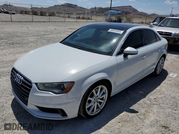 2015 Audi A3 2.0T Premium Plus with VIN WAUEFGFFXF1093375, listed as a Copart auction lot 60604093 with 138,915 mi miles. Bid and sale history available at carsss.com. Image 1.