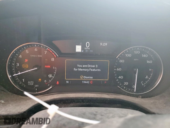 2024 Cadillac XT6 FWD Premium Luxury with VIN 1GYKPCRS7RZ709179, listed as a Copart auction lot 52251305 with 19,442 mi miles and Salvage title. Bid and sale history available at DreamBid. Image 9.