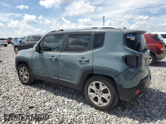 2017 Jeep Renegade Limited with VIN ZACCJADB1HPE48460, listed as a Copart auction lot 60646285 with 134,327 mi miles and Salvage title. Bid and sale history available at DreamBid. Image 2.