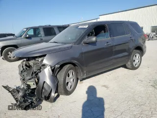 2016 Ford Utility Police Interceptor with VIN 1FM5K8AR9GGD04338, listed as a Copart auction lot 75249224 with 0 mi miles and Salvage Title. Bid and sale history available at carsss.com. Image 1.