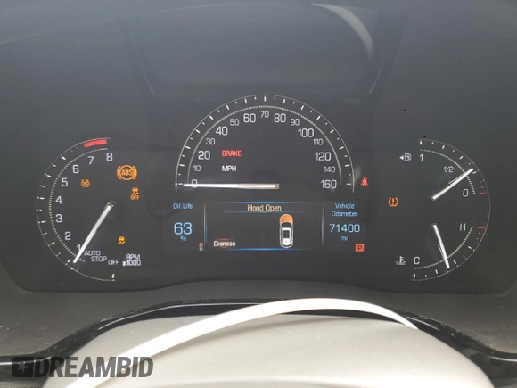 2018 Cadillac XT5 Luxury FWD with VIN 1GYKNCRSXJZ174729, listed as a Copart auction lot 51893295 with 71,400 mi miles and Salvage Title. Bid and sale history available at carsss.com. Image 9.