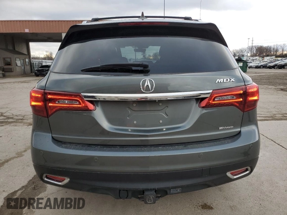 2016 Acura MDX w/Advance with VIN 5FRYD4H92GB023680, listed as a Copart auction lot 49952545 with 159,164 mi miles and Salvage Title. Bid and sale history available at carsss.com. Image 6.