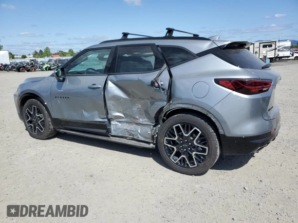 2023 Chevrolet Blazer RS с VIN 3GNKBKRS9PS235722, выставлен на аукционе Copart как лот 53545285 с пробегом 17 683 миль миль и Списание • Salvage title. История ставок и продаж доступна на DreamBid. Изображение 2.