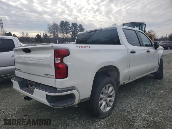 2022 Chevrolet Silverado 1500 Custom with VIN 1GCPDBEK4NZ522349, listed as a Copart auction lot 85862274 with 15,747 mi miles and Salvage Title. Bid and sale history available at carsss.com. Image 3.