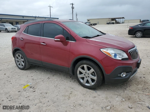 2016 Buick Encore Premium with VIN KL4CJDSB7GB585555, listed as a Copart auction lot 44154685 with 61,086 mi miles and Salvage Title. Bid and sale history available at carsss.com. Image 4.
