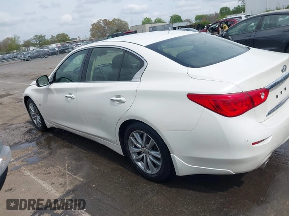2016 Infiniti Q50 3.0t Premium with VIN JN1EV7AP7GM302998, listed as a IAAI auction lot 41912016 with 115,391 mi miles. Bid and sale history available at carsss.com. Image 14.