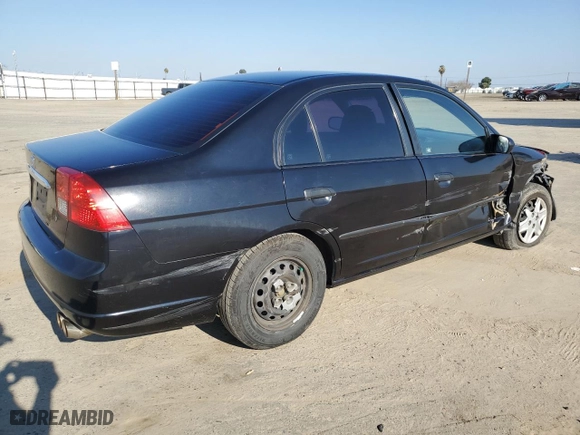 2003 Honda Civic DX with VIN 2HGES161X3H585385, listed as a Copart auction lot 42854145 with 87,312 mi miles and Salvage Title. Bid and sale history available at carsss.com. Image 3.