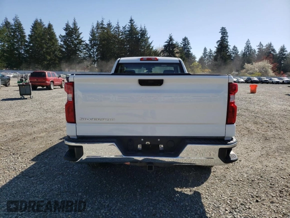 2023 Chevrolet Silverado 1500 Work Truck with VIN 3GCNAAED8PG323593, listed as a Copart auction lot 53402475 with 1,828 mi miles and Clean Title. Bid and sale history available at carsss.com. Image 6.