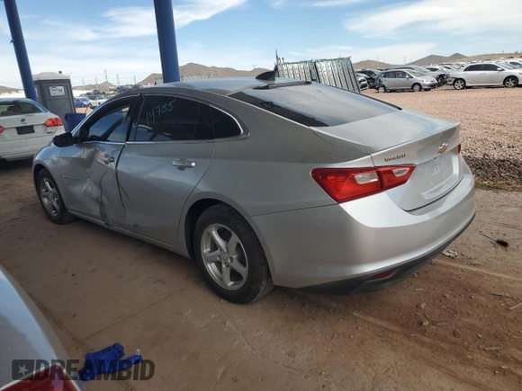 2016 Chevrolet Malibu LS z VIN 1G1ZB5ST2GF238311, wystawiony jako Copart lot #53904135 z przebiegiem 73 733 mil mil oraz Szkody całkowita. Historia ofert i sprzedaży dostępna na DreamBid. Obrazek 2.