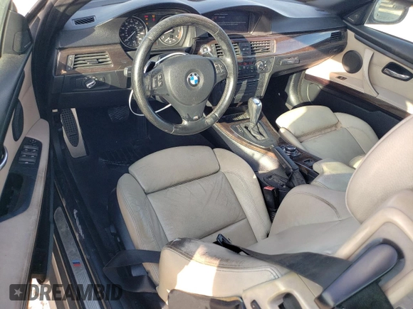 2011 BMW 3 Series 335i with VIN WBADX7C5XBE580244, listed as a Copart auction lot 44993215 with 124,091 mi miles and Salvage Title. Bid and sale history available at carsss.com. Image 8.