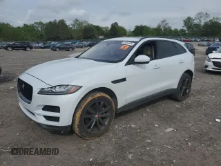 2017 Jaguar F-Pace 35t Prestige with VIN SADCK2BV9HA098225, listed as a Copart auction lot 53854695 with 68,874 mi miles and Salvage title. Bid and sale history available at DreamBid. Image 1.