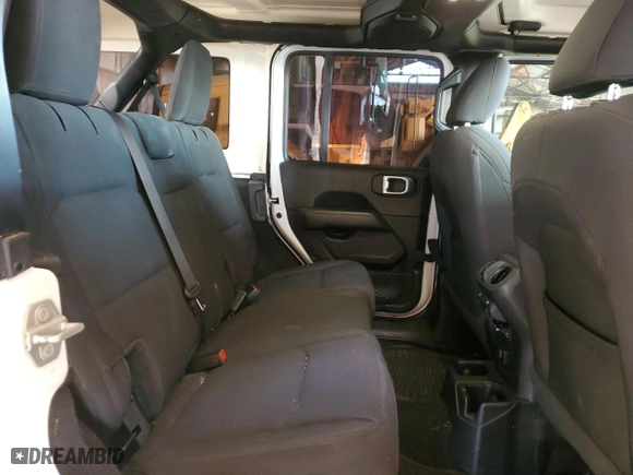 2020 Jeep Wrangler Unlimited Sahara with VIN 1C4HJXEN4LW277197, listed as a Copart auction lot 80848764 with 83,610 mi miles and Salvage Title. Bid and sale history available at carsss.com. Image 10.