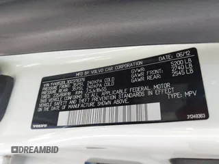 2013 Volvo XC60 3.2L с VIN YV4952DL3D2378376, выставлен на аукционе IAAI как лот 42037112 с пробегом 83 339 миль миль и . История ставок и продаж доступна на DreamBid. Изображение 9.