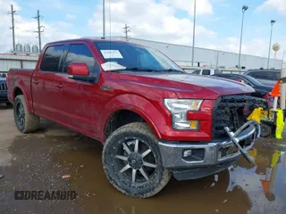 2015 Ford F-150 XLT with VIN 1FTEW1EF0FKD54685, listed as a IAAI auction lot 41503322 with 130,708 mi miles. Bid and sale history available at carsss.com. Image 1.