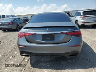 2022 Mercedes-Benz S 580 z VIN W1K6G7GB4NA106528, wystawiony jako Copart lot #52556115 z przebiegiem 39 827 mil mil oraz Szkody całkowita. Historia ofert i sprzedaży dostępna na DreamBid. Obrazek 6.