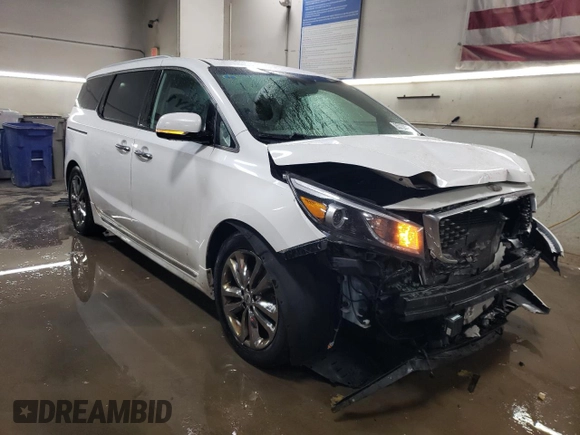 2018 Kia Sedona SX-L with VIN KNDME5C14J6374887, listed as a Copart auction lot 85730294 with 142,626 mi miles and Salvage Title. Bid and sale history available at carsss.com. Image 4.