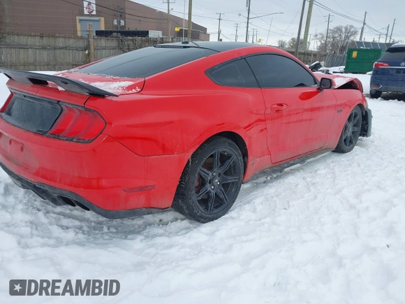 2019 Ford Mustang GT with VIN 1FA6P8CF7K5202124, listed as a IAAI auction lot 41626174 with 48,729 mi miles. Bid and sale history available at carsss.com. Image 4.
