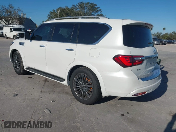 2024 Infiniti QX80 Sensory with VIN JN8AZ2BE1R9331066, listed as a IAAI auction lot 41123052 with 718 mi miles and . Bid and sale history available at DreamBid. Image 3.
