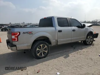2020 Ford F-150 XL with VIN 1FTEW1EP7LKD38083, listed as a Copart auction lot 49109035 with 197,286 mi miles and Salvage Title. Bid and sale history available at carsss.com. Image 3.