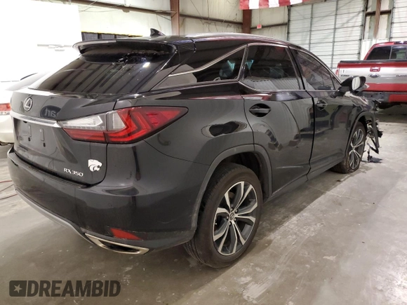 2020 Lexus RX 350 with VIN 2T2HZMDA8LC248862, listed as a Copart auction lot 43305323 with 38,956 mi miles and . Bid and sale history available at DreamBid. Image 3.
