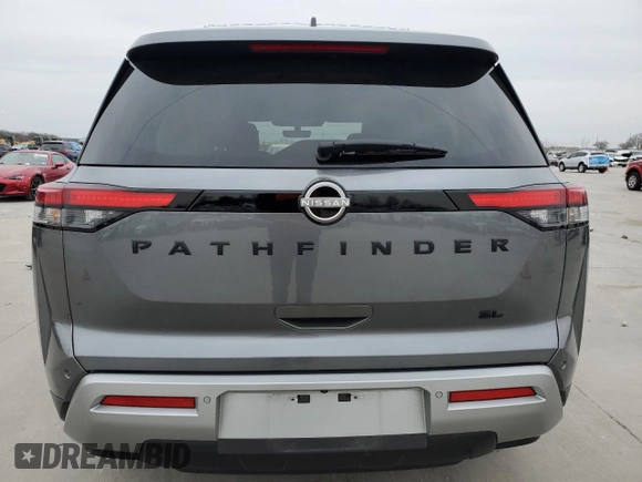 2024 Nissan Pathfinder SL with VIN 5N1DR3CB9RC223683, listed as a Copart auction lot 41902835 with 6,915 mi miles and Salvage title. Bid and sale history available at DreamBid. Image 6.