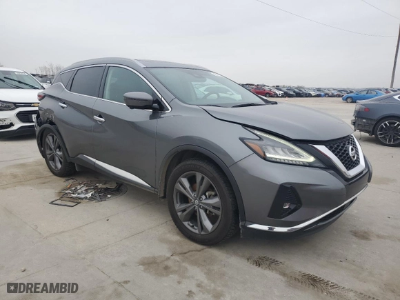 2020 Nissan Murano Platinum with VIN 5N1AZ2DS5LN165983, listed as a Copart auction lot 43729475 with 61,104 mi miles and Clean Title. Bid and sale history available at carsss.com. Image 4.