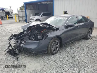 2025 Honda Accord EX-L with VIN 1HGCY2F65SA009191, listed as a Copart auction lot 52614255 with 7,594 mi miles and Salvage title. Bid and sale history available at DreamBid. Image 1.