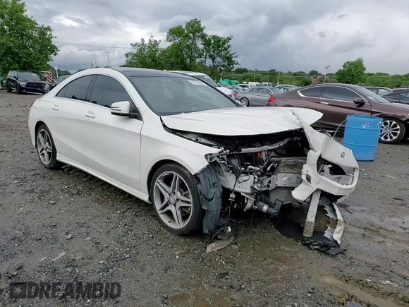 2014 Mercedes-Benz CLA 250 with VIN WDDSJ4GB3EN124980, listed as a Copart auction lot 57704585 with 86,643 mi miles and Salvage title. Bid and sale history available at DreamBid. Image 13.