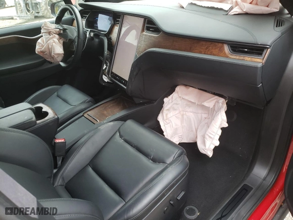 2021 Tesla Model X Long Range Plus with VIN 5YJXCBE24MF324376, listed as a Copart auction lot 71500984 with 50,866 mi miles and Salvage Title. Bid and sale history available at carsss.com. Image 8.