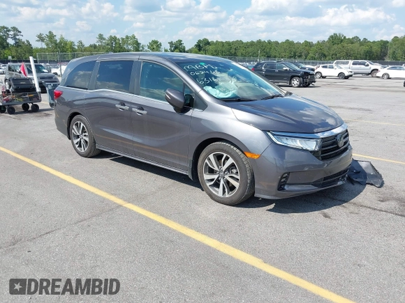 2022 Honda Odyssey Touring с VIN 5FNRL6H86NB026316, выставлен на аукционе IAAI как лот 42611106 с пробегом 75 427 миль миль и . История ставок и продаж доступна на DreamBid. Изображение 1.