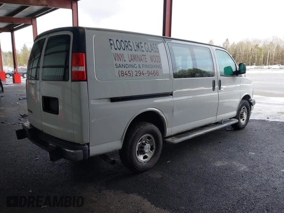 2018 Chevrolet Express Cargo Van with VIN 1GCWGAFG8J1905193, listed as a IAAI auction lot 41726804 with 83,690 mi miles. Bid and sale history available at carsss.com. Image 4.