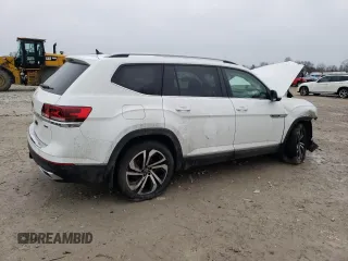 2022 Volkswagen Atlas SEL with VIN 1V2BR2CA6NC512106, listed as a Copart auction lot 85214154 with 53,931 mi miles and Salvage title. Bid and sale history available at DreamBid. Image 3.