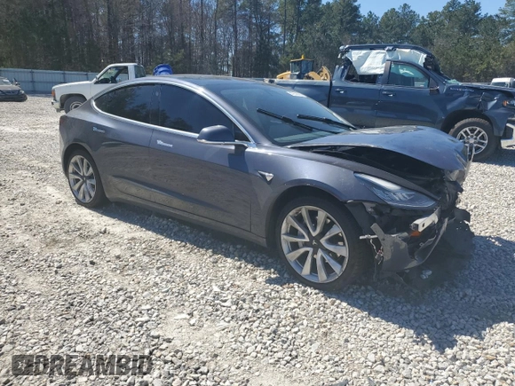 2020 Tesla Model 3 Long Range with VIN 5YJ3E1EBXLF807033, listed as a Copart auction lot 49548665 with 32,031 mi miles and Salvage Title. Bid and sale history available at carsss.com. Image 4.