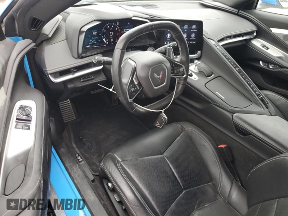 2020 Chevrolet Corvette 2LT with VIN 1G1Y72D45L5117631, listed as a Copart auction lot 49029335 with 43,587 mi miles and Salvage title. Bid and sale history available at DreamBid. Image 8.
