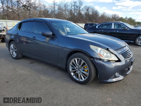 2013 Infiniti G37 x with VIN JN1CV6AR9DM759939, listed as a Copart auction lot 51767705 with Not Provided miles and Salvage Title. Bid and sale history available at carsss.com. Image 4.